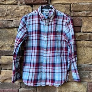 Old Navy Boys Large Long sleeve Plaid Shirt